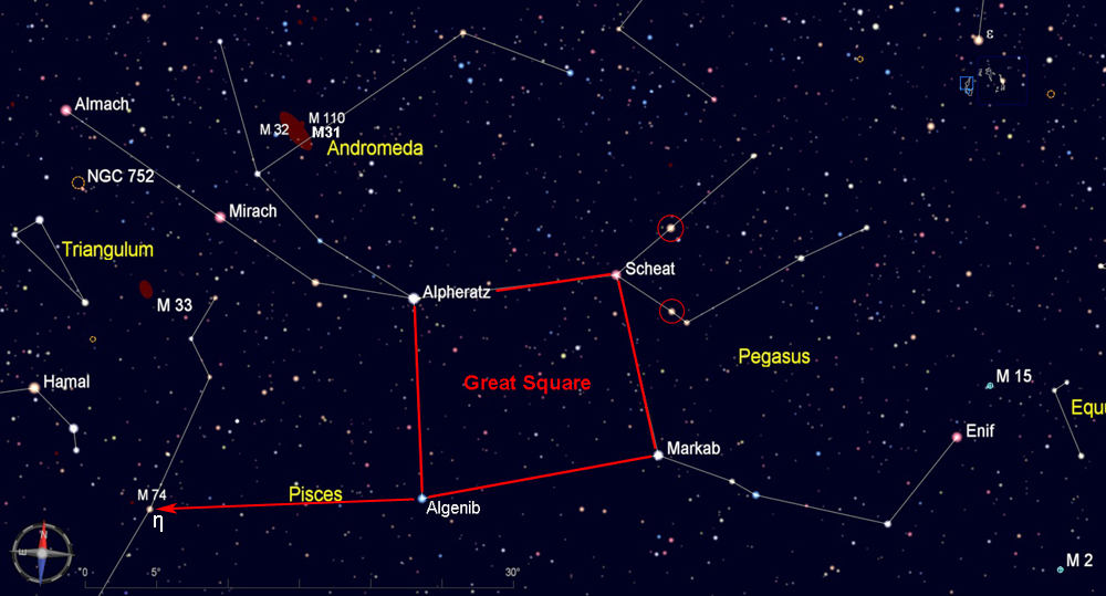 Pegasus Star Chart